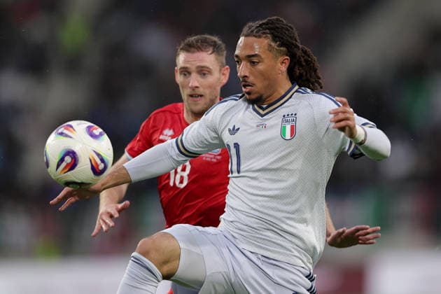 Luca Koleosho (Italien 11) Fussball, Saison 2025-2026, Freundschaftsspiel, Länderspiel 03.06.2026 Nationalmannschaft Luxemburg - Italien (LUX vs ITA) Stade de Luxembourg, Luxemburg