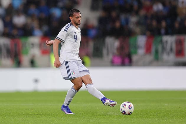 Fabio Chiarodia (Italien 4) Freisteller, Einzelbild, Aktion, Ganzkörper Fussball, Saison 2025-2026, Freundschaftsspiel, Länderspiel 03.06.2026 Nationalmannschaft Luxemburg - Italien (LUX vs ITA) Stade de Luxembourg, Luxemburg