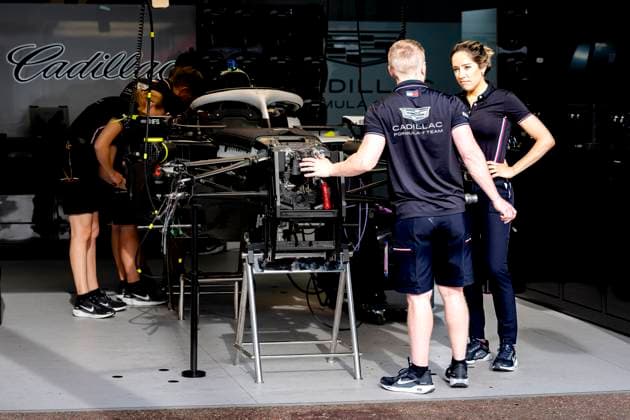 MONACO - Mechanics at work on the car of Formula 1 driver Valtteri Bottas or Cadillac Formula 1 Team during the Formula 1 Monaco Grand Prix on the Monaco Street Circuit on June 4, 2026 in Monaco, Monaco. (Photo by DeFodi Images) -