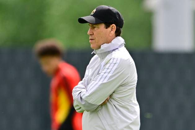 Belgian national football team - FIFA World Cup, WM, Weltmeisterschaft, Fussball 2026 - media activities 04 06 2026 TUBIZE, BELGIUM - JUNE 04 : Garcia Rudi head coach of Belgium pictured during a training session at the training grounds of the Royal Belgian Football Association ahead of the FIFA World Cup 2026 on June 4, 2026 in Tubize, Belgium, 04 06 2026 Tubize Belgium  Copyright: xJanxDexMeuleneirx