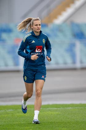 260604 Nathalie Björn of the Swedish women s national football team during a training session on June 4, 2026 in Gothenburg. Photo: Daniel Stiller BILDBYRAN kod DS DS0583 fotboll football soccer fotball vm-kval kval fifa womens world cup qualifier qualifier träning practice training sverige sweden dam bbeng Copyright: DANIELxSTILLER BB260604DS004