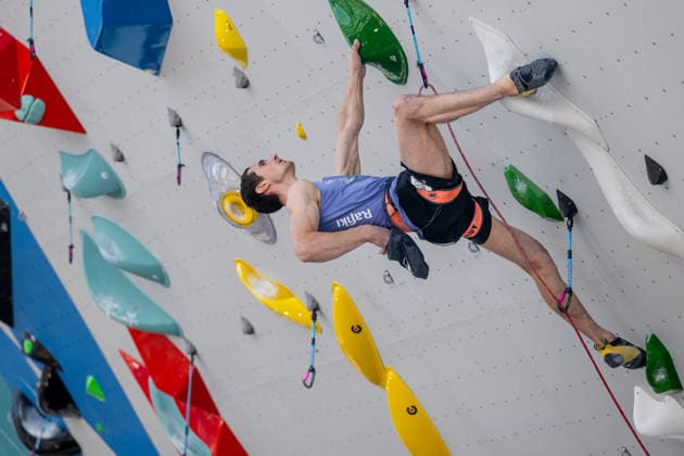 Czech climber Adam Ondra competes in the qualifying rounds for men and women at the World Climbing Series Prague 2026, in Prague, Czech Republic, on June 4, 2026. (CTKxPhoto OndrejxDeml) CTKPhotoP2026060403673  CTKPhotoP2026060403673