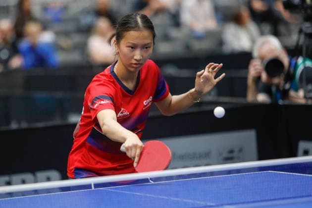 Lotto Thüringen TT-Finals Erfurt 2026 Deutsche Meisterschaften, Spielszene bei den TT-Finals 2026 in der Messe Erfurt: U19 Amelie Guz Jia, TSV 1909 Langstadt Deutschland, Germany 20260604-_MS_3261