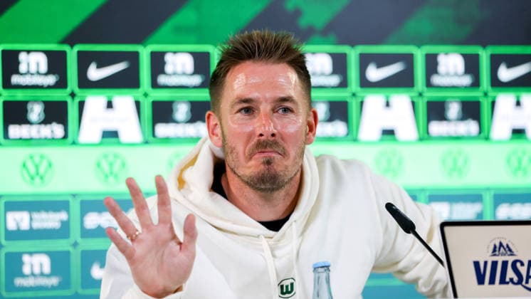 Sport Bilder des Tages PK VfL Wolfsburg, 04.06.2026, Fußball, Herren, Saison 2026 2027, 2. BL, der VfL Wolfsburg hat den neuen Trainer Tobias Strobl vorgestellt. Niedersachsen Deutschland *** PK VfL Wolfsburg, 04 06 2026, Football, Men, Season 2026 2027, 2 BL, VfL Wolfsburg has introduced the new coach Tobias Strobl Lower Saxony Germany