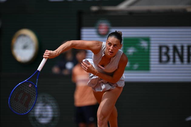 2026 French Open (Roland-Garros) - Day 12 PARIS, FRANCE - JUNE 4: Marta Kostyuk of Ukraine competes against Mirra Andreeva during their women s singles semi-final match on the twelfth day of the French Open at Philippe-Chatrier Court in Paris, France, on June 4, 2026. Mustafa Yalcin Anadolu Paris France. Editorial use only. Please get in touch for any other usage.  Copyright: x2026xAnadoluxMustafaxYalcinx