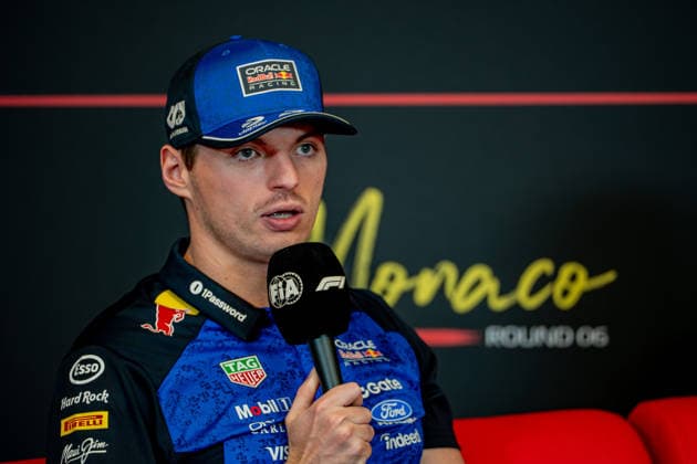 Formula One GP Monaco. Thursday, June 04, 2026 Max Verstappen 3, Oracle Red Bull Racing in the press conference, PK, Pressekonferenz ; Formula One GP Monaco. Thursday, June 04, 2026 Copyright: xBEAUTIFULxSPORTS Erlhofx