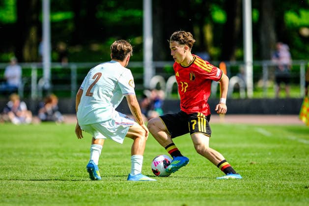 UEFA Under-17 European Championship, EM, Europameisterschaft Estonia 2026 Jelle Driessen in action during the UEFA Under-17 European Championship Semifinal match between Belgium U-17 vs France U-17 national teams, Tallinn Estonia 04.06.2026 Tallinn Kadrioru Stadium Estonia Copyright: xMaurixLevandix