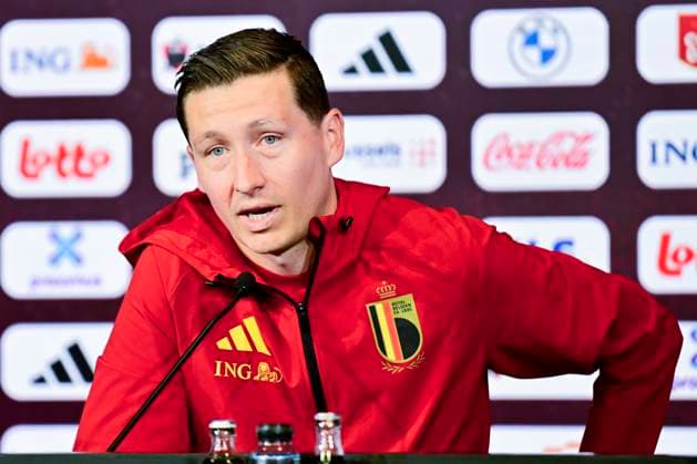 Belgian national football team - FIFA World Cup, WM, Weltmeisterschaft, Fussball 2026 - media activities 04 06 2026 TUBIZE, BELGIUM - JUNE 04 : Vanaken Hans midfielder of Belgium pictured during a press conference, PK, Pressekonferenz at the training grounds of the Royal Belgian Football Association ahead of the FIFA World Cup 2026 on June 4, 2026 in Tubize, Belgium, 04 06 2026 Tubize Belgium  Copyright: xJanxDexMeuleneirx