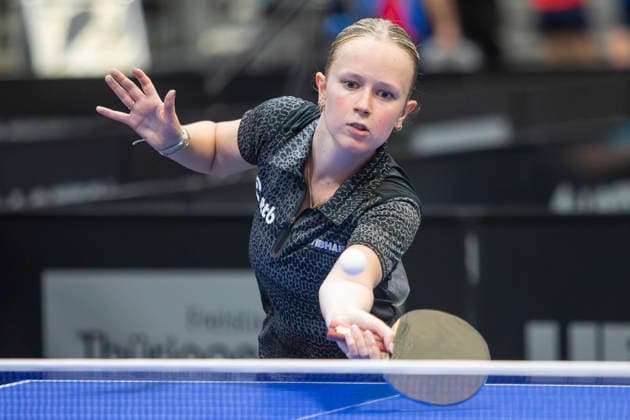 Lotto Thüringen TT-Finals Erfurt 2026 Deutsche Meisterschaften, Spielszene bei den LOTTO Thüringen TT-Finals 2026 in der Messe Erfurt: U19, Magdalena Hübgen, 1. FC Saarbrücken TT Deutschland, Germany 20260604-_MS_3679