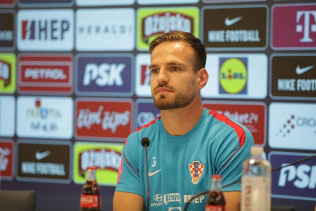 Croatia national team, Nationalteam press conference, PK, Pressekonferenz in Rijeka, Croatia Marin Pongracic during Croatia national team press conference at HNK Rijeka Stadium in Rijeka, Croatia on June 04, 2026. as part of pre-world cup training camp and friendly match against Slovenia.  GoranxKovacic PIXSELL