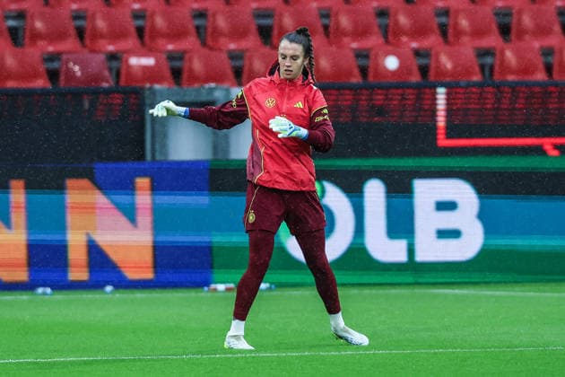 Fussball, WM-Qualifikation Europa (Frauen) Saison 2026 Abschlusstraining Deutschland vor dem Spiel gegen Norwegen 04.06.2026, RheinEnergeieSTADION Ena Mahmutovic (Germany, 21) Köln RheinEnergieSTADION Nordrhein-Westfalen Deutschland