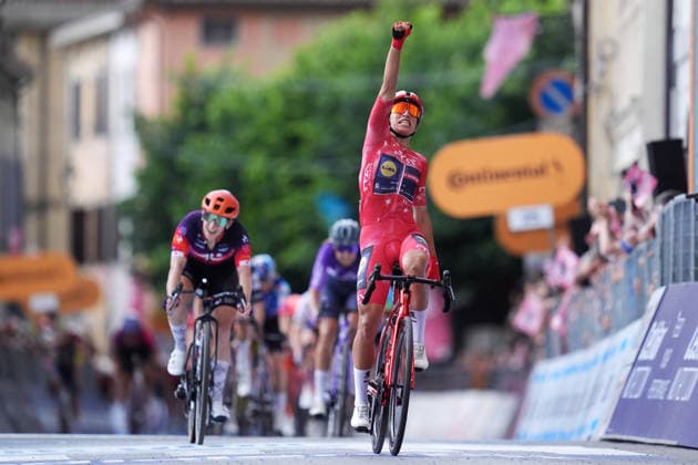 Italy™s Elisa Balsamo of Lidl - Trek™s stage winner during Stage 6 of the Giro d™Italia Women, from Ala to Brescello, Italy, Thursday, June 4, 2026  Copyright: xDavidexSpada LaPressex