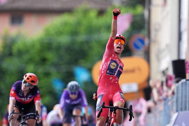 Italy™s Elisa Balsamo of Lidl - Trek™s stage winner during Stage 6 of the Giro d™Italia Women, from Ala to Brescello, Italy, Thursday, June 4, 2026  Copyright: xDavidexSpada LaPressex