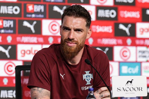 press conference, PK, Pressekonferenz of the Portuguese national football team in the football city of Oeiras - Portugal, June 4, 2026, in Alges, Portugal. goalkeeper Jose Sa (Portugal ,12) Copyright: HMBxMedia FernandoxSoares