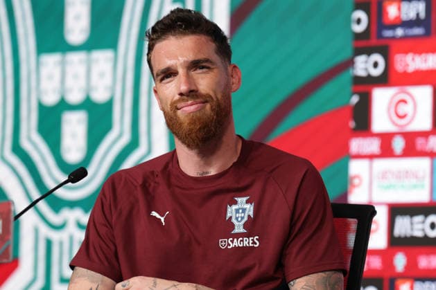 press conference, PK, Pressekonferenz of the Portuguese national football team in the football city of Oeiras - Portugal, June 4, 2026, in Alges, Portugal. goalkeeper Jose Sa (Portugal ,12) Copyright: HMBxMedia FernandoxSoares