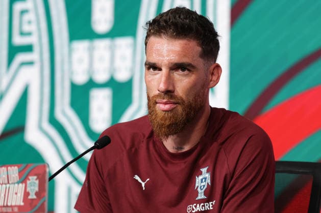 press conference, PK, Pressekonferenz of the Portuguese national football team in the football city of Oeiras - Portugal, June 4, 2026, in Alges, Portugal. goalkeeper Jose Sa (Portugal ,12) Copyright: HMBxMedia FernandoxSoares
