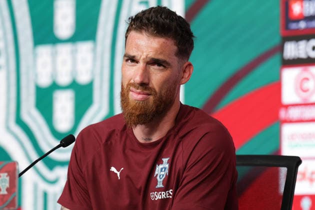 press conference, PK, Pressekonferenz of the Portuguese national football team in the football city of Oeiras - Portugal, June 4, 2026, in Alges, Portugal. goalkeeper Jose Sa (Portugal ,12) Copyright: HMBxMedia FernandoxSoares