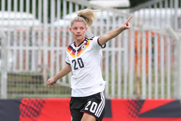 Fußball, U23-Frauen: Deutschland - Dänemark, 04.06.26 Julia Landenberger (20, Deutschland U23, RB Leipzig). Fußball, Testspiel U23-Frauen: Deutschland - Dänemark am 04.06.26 im Alfred-Kunze-Sportpark Leipzig-Leutzsch. Copyright: xBEAUTIFULxSPORTS JanxKaeferx