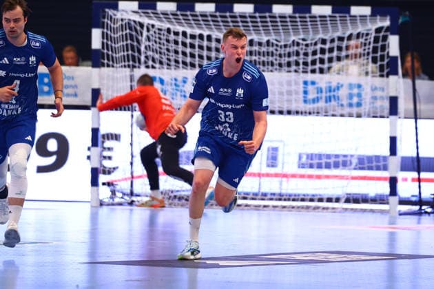 Handball I Herren I Saison 2025 2026 I Bundesliga I 33. Spieltag I HSV Hamburg - HSG Wetzlar I 04.06.2026 Moritz Sauter (33, HSV Hamburg) Hamburg Alsterdorfer Sporthalle Hamburg Deutschland Copyright: xLobeca RalfxHomburgx