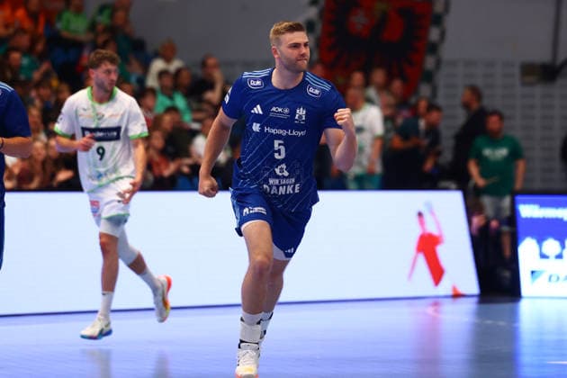 Handball I Herren I Saison 2025 2026 I Bundesliga I 33. Spieltag I HSV Hamburg - HSG Wetzlar I 04.06.2026 Oliver Norlyk (5, HSV Hamburg) Hamburg Alsterdorfer Sporthalle Hamburg Deutschland Copyright: xLobeca RalfxHomburgx