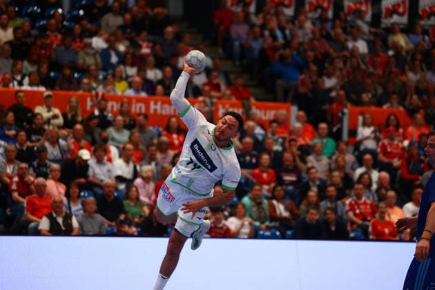 Handball I Herren I Saison 2025 2026 I Bundesliga I 33. Spieltag I HSV Hamburg - HSG Wetzlar I 04.06.2026 Ahmed Nafea (79, HSG Wetzlar) Hamburg Alsterdorfer Sporthalle Hamburg Deutschland Copyright: xLobeca RalfxHomburgx