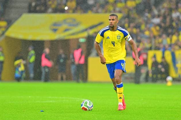 Strawberry Arena SOLNA, SWEDEN - JUNE 4: Isak Hien of Sweden in the friendly match between Sweden and Greece at Strawberry Arena on June 4, 2026 in Solna, Sweden. (Peter Sonander SPP)  Copyright: xPeterxSonander SPPx Sportspressphoto_SPR160750