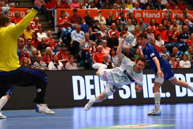 Handball I Herren I Saison 2025 2026 I Bundesliga I 33. Spieltag I HSV Hamburg - HSG Wetzlar I 04.06.2026 Justin Müller (25, HSG Wetzlar) Hamburg Alsterdorfer Sporthalle Hamburg Deutschland Copyright: xLobeca RalfxHomburgx