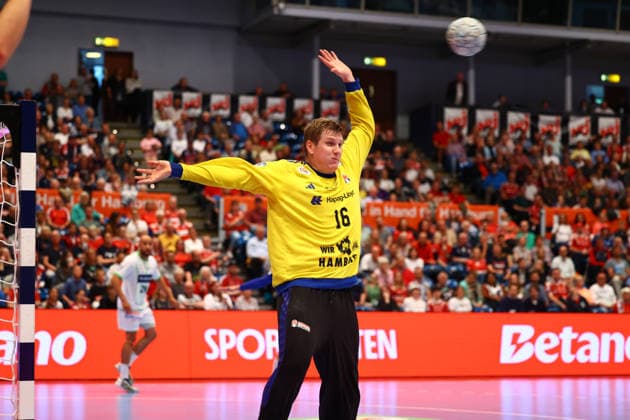Handball I Herren I Saison 2025 2026 I Bundesliga I 33. Spieltag I HSV Hamburg - HSG Wetzlar I 04.06.2026 Robin Haug (16, HSV Hamburg) Hamburg Alsterdorfer Sporthalle Hamburg Deutschland Copyright: xLobeca RalfxHomburgx