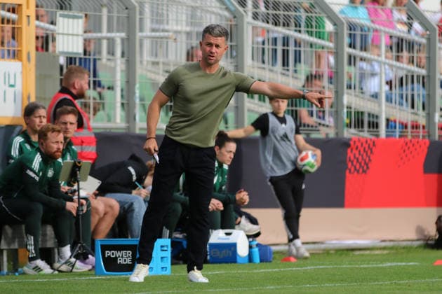 04.06.2026 Fußball Frauen 2025 2026 U23-Länderspiel Deutschland - Dänemark Alfred-Kunze-Sportpark Leipzig Michael Urbansky (Deutschland, Trainer). Leipzig Sachsen Deutschland