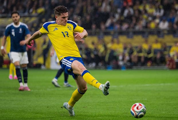 260604 Viktor Gyökeres of Sweden during the International Friendly, Länderspiel, Nationalmannschaft football match between Sweden and Greece on June 4, 2026 in Stockholm. Photo: Johanna Säll BILDBYRAN kod JL JM0822 bbeng fotboll football soccer fotball träningslandskamp international friendly sverige sweden sverige a grekland greece Copyright: JOHANNAxSÄLL BB260604BB565