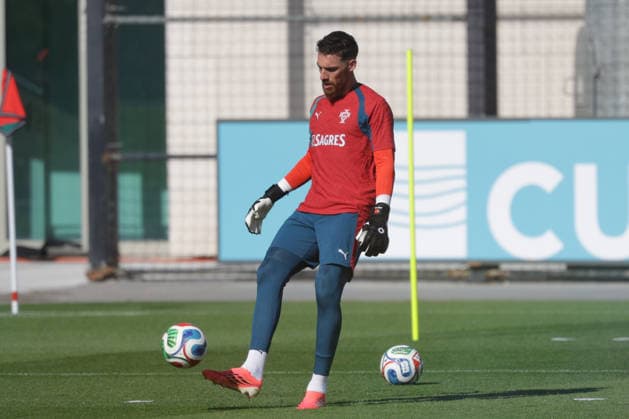 Training of the Portuguese national football team in the football city of Oeiras - Portugal, June 4, 2026, in Alges, Portugal. goalkeeper Jose Sa (Portugal ,12) Copyright: HMBxMedia FernandoxSoares