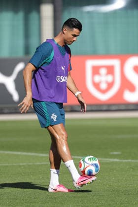 Training of the Portuguese national football team in the football city of Oeiras - Portugal, June 4, 2026, in Alges, Portugal. Cristiano Ronaldo (Portugal ,7) Copyright: HMBxMedia FernandoxSoares