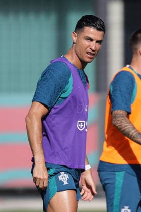 Training of the Portuguese national football team in the football city of Oeiras - Portugal, June 4, 2026, in Alges, Portugal. Cristiano Ronaldo (Portugal ,7) Copyright: HMBxMedia FernandoxSoares