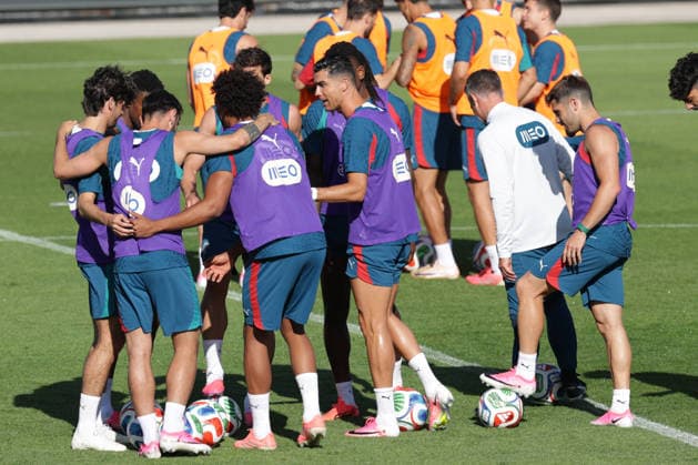 Training of the Portuguese national football team in the football city of Oeiras - Portugal, June 4, 2026, in Alges, Portugal. Cristiano Ronaldo (Portugal ,7) Copyright: HMBxMedia FernandoxSoares