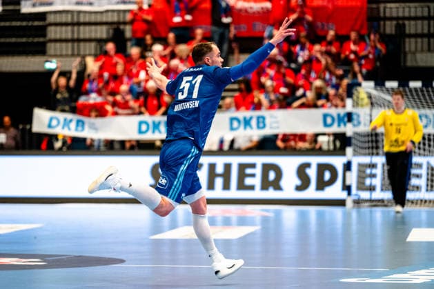 04.06.2026, xdobgx, Handball Daikin HBL, Handball Verein Hamburg - HSG Wetzlar v.l. Casper Ulrich Mortensen (Handball Sport Verein Hamburg, 51) Jubel, Torjubel, jubelt ueber das Tor, celebrate the goal, celebration Hamburg