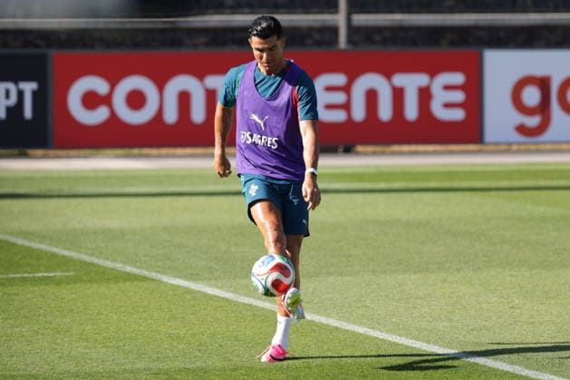 Training of the Portuguese national football team in the football city of Oeiras - Portugal, June 4, 2026, in Alges, Portugal. Cristiano Ronaldo (Portugal ,7) Copyright: HMBxMedia FernandoxSoares