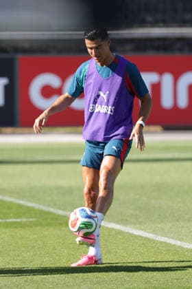 Training of the Portuguese national football team in the football city of Oeiras - Portugal, June 4, 2026, in Alges, Portugal. Cristiano Ronaldo (Portugal ,7) Copyright: HMBxMedia FernandoxSoares