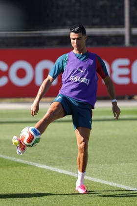 Training of the Portuguese national football team in the football city of Oeiras - Portugal, June 4, 2026, in Alges, Portugal. Cristiano Ronaldo (Portugal ,7) Copyright: HMBxMedia FernandoxSoares