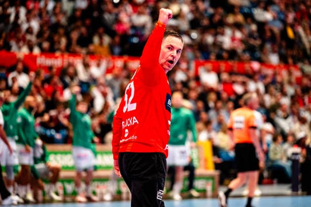 04.06.2026, xdobgx, Handball Daikin HBL, Handball Verein Hamburg - HSG Wetzlar v.l. Andreas Palicka (HSG Wetzlar, 52) Jubelt ueber gehaltenen Ball, abgewehrt, gehalten, Torhueter Hamburg