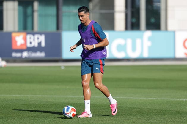 Training of the Portuguese national football team in the football city of Oeiras - Portugal, June 4, 2026, in Alges, Portugal. Cristiano Ronaldo (Portugal ,7) Copyright: HMBxMedia FernandoxSoares