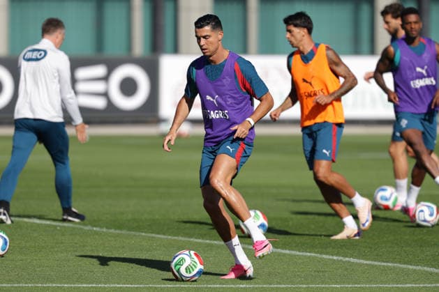 Training of the Portuguese national football team in the football city of Oeiras - Portugal, June 4, 2026, in Alges, Portugal. Cristiano Ronaldo (Portugal ,7) Copyright: HMBxMedia FernandoxSoares