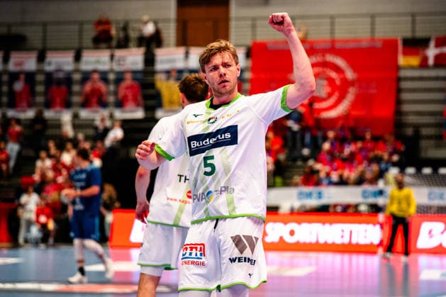 04.06.2026, xdobgx, Handball Daikin HBL, Handball Verein Hamburg - HSG Wetzlar v.l. Tristan Kirschner (HSG Wetzlar, 5) Jubel, Torjubel, jubelt ueber das Tor, celebrate the goal, celebration Hamburg