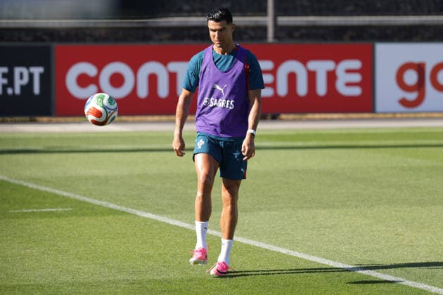 Training of the Portuguese national football team in the football city of Oeiras - Portugal, June 4, 2026, in Alges, Portugal. Cristiano Ronaldo (Portugal ,7) Copyright: HMBxMedia FernandoxSoares
