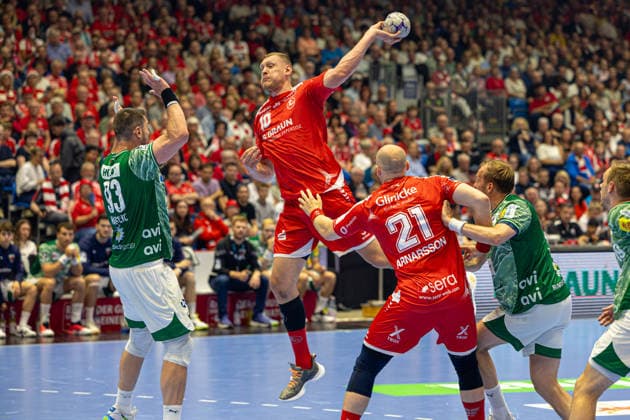 DAIKIN Handball Bundesliga, Kassel, MT Melsungen vs. Fuechse Berlin, Rothenbach-Halle Kassel; 04.06.2026 DAIKIN Handball Bundesliga, Kassel, Germany - 04.06.2026: Dainis Kristopans (MT Melsungen, 10) beim Wurf, Handball Bundesliga, Spiel der MT Melsungen vs. Fuechse Berlin, Rothenbach-Halle Kassel Copyright: xBEAUTIFULxSPORTS Freudensteinx