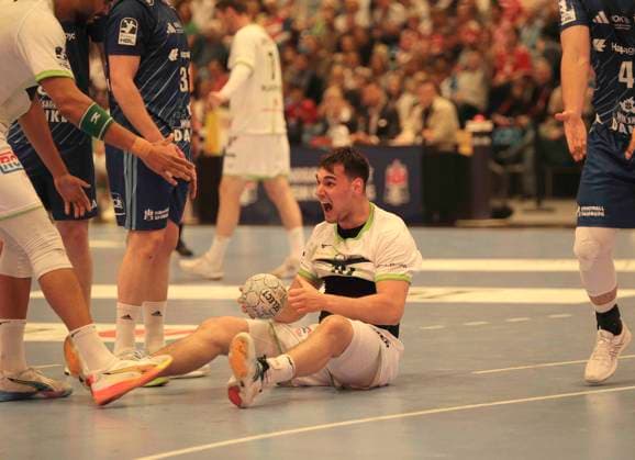 Foto : Torjubel bei Josip SIMIC ( Wetzlar ) Handball Herren 1. Bundesliga 33. Spieltag am Do. 04.06.2026 HSV Handball - HSG Wetzlar