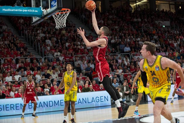 Bamberg, Deutschland 04. Juni 2026: 1. BBL Playoff Halbfinale - 2025 2026 - Sp. 3 - Bamberg Baskets gegen Alba Berlin Im Bild: Daniel Keppeler (Bamberg) Brose Arena Bayern Copyright: xFotostandx xSchmittx