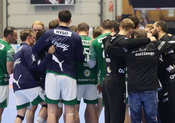 GER HBL Saison 2025 2026 MT Melsungen vs. FÜCHSE Berlin, 04.06.26, ROTHENBACH-HALLE, Kassel Einschwören zur 2. Hz, Team FÜCHSE Berlin