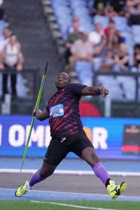 Julius Yego during the IAAF Diamond League Golden Gala Pietro Mennea at the Olimpico Stadium in Rome, Italy on June 04, 2026 - Athletic.  Copyright: xAlfredoxFalcone xLaPressex