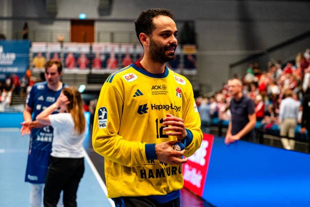 04.06.2026, xdobgx, Handball Daikin HBL, Handball Verein Hamburg - HSG Wetzlar v.l. Mohamed El‘Tayar (Handball Sport Verein Hamburg, 12) Portrait, Portraet, Einzelbild Hamburg
