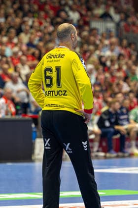 DAIKIN Handball Bundesliga, Kassel, MT Melsungen vs. Fuechse Berlin, Rothenbach-Halle Kassel; 04.06.2026 DAIKIN Handball Bundesliga, Kassel, Germany - 04.06.2026: Laszlo Bartucz (MT Melsungen, 61), Handball Bundesliga, Spiel der MT Melsungen vs. Fuechse Berlin, Rothenbach-Halle Kassel Copyright: xBEAUTIFULxSPORTS Freudensteinx